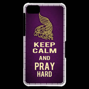 Coque Blackberry Z10 Keep Calm and Pray Muslim Violet