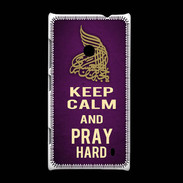 Coque Nokia Lumia 520 Keep Calm and Pray Muslim Violet