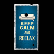 Coque Nokia Lumia 520 Keep Calm and Be Reelax Bleu