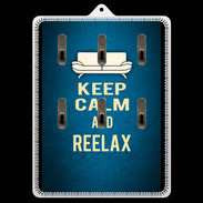 Porte clés Keep Calm and Be Reelax Bleu