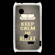 Coque Sony Xperia Typo Keep Calm and Reelax Gris