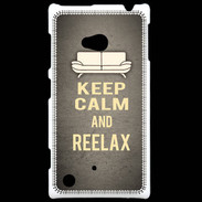 Coque Nokia Lumia 720 Keep Calm and Reelax Gris