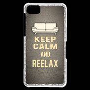 Coque Blackberry Z10 Keep Calm and Reelax Gris