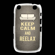 Coque Blackberry Curve 9320 Keep Calm and Reelax Gris
