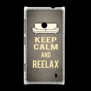 Coque Nokia Lumia 520 Keep Calm and Reelax Gris