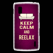 Coque LG Nexus 4 Keep Calm and Reelax Rose