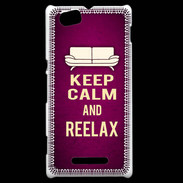 Coque Sony Xperia M Keep Calm and Reelax Rose