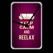 Grande pendule murale Keep Calm and Reelax Rose
