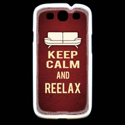 Coque Samsung Galaxy S3 Keep Calm and Reelax Rouge