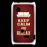 Coque Sony Xperia Typo Keep Calm and Reelax Rouge