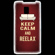 Coque LG P990 Keep Calm and Reelax Rouge
