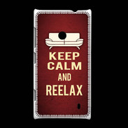 Coque Nokia Lumia 520 Keep Calm and Reelax Rouge