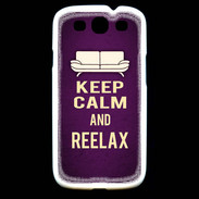 Coque Samsung Galaxy S3 Keep Calm and Reelax Violet