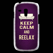 Coque Samsung Galaxy S3 Mini Keep Calm and Reelax Violet