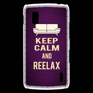 Coque LG Nexus 4 Keep Calm and Reelax Violet