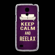Coque Samsung Galaxy S4mini Keep Calm and Reelax Violet