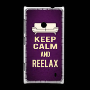 Coque Nokia Lumia 520 Keep Calm and Reelax Violet