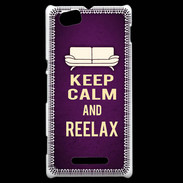 Coque Sony Xperia M Keep Calm and Reelax Violet