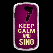 Coque Samsung Galaxy Express Keep Calm and Sing Rose
