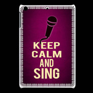 Coque iPadMini Keep Calm and Sing Rose