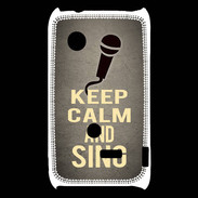 Coque Sony Xperia Typo Keep Calm and Sing Gris