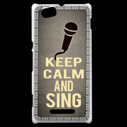 Coque Sony Xperia M Keep Calm and Sing Gris