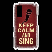 Coque Samsung Player One Keep Calm and Sing Rouge