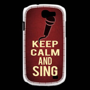 Coque Samsung Galaxy Express Keep Calm and Sing Rouge