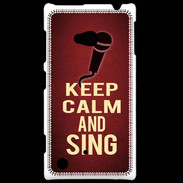 Coque Nokia Lumia 720 Keep Calm and Sing Rouge