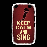 Coque Blackberry Curve 9320 Keep Calm and Sing Rouge