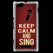 Coque Sony Xperia M Keep Calm and Sing Rouge