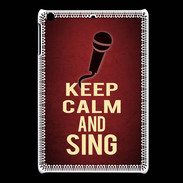 Coque iPadMini Keep Calm and Sing Rouge