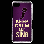 Coque Blackberry Z10 Keep Calm and Sing Violet