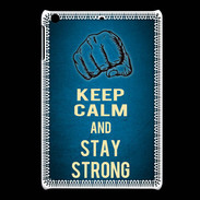 Coque iPadMini Keep Calm and Stay strong Bleu
