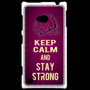 Coque Nokia Lumia 720 Keep Calm and Stay strong Rose