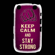 Coque Blackberry Curve 9320 Keep Calm and Stay strong Rose