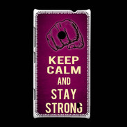 Coque Nokia Lumia 520 Keep Calm and Stay strong Rose