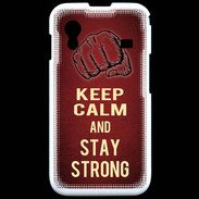 Coque Samsung ACE S5830 Keep Calm and Stay strong Rouge