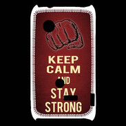 Coque Sony Xperia Typo Keep Calm and Stay strong Rouge