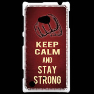 Coque Nokia Lumia 720 Keep Calm and Stay strong Rouge