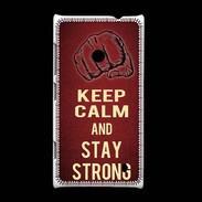 Coque Nokia Lumia 520 Keep Calm and Stay strong Rouge