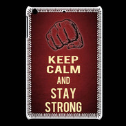 Coque iPadMini Keep Calm and Stay strong Rouge