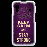 Coque Samsung ACE S5830 Keep Calm and Stay strong Violet