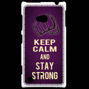 Coque Nokia Lumia 720 Keep Calm and Stay strong Violet
