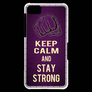 Coque Blackberry Z10 Keep Calm and Stay strong Violet