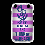 Coque Blackberry Curve 9320 Keep Calm and Think Beach Rose