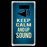 Coque LG Optimus L7 Keep Calm and Up Sound Bleu