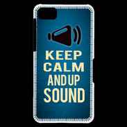 Coque Blackberry Z10 Keep Calm and Up Sound Bleu