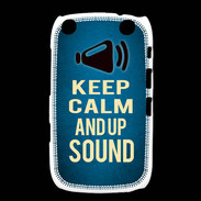 Coque Blackberry Curve 9320 Keep Calm and Up Sound Bleu