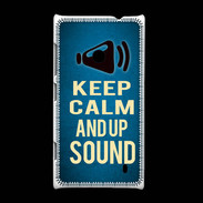 Coque Nokia Lumia 520 Keep Calm and Up Sound Bleu
